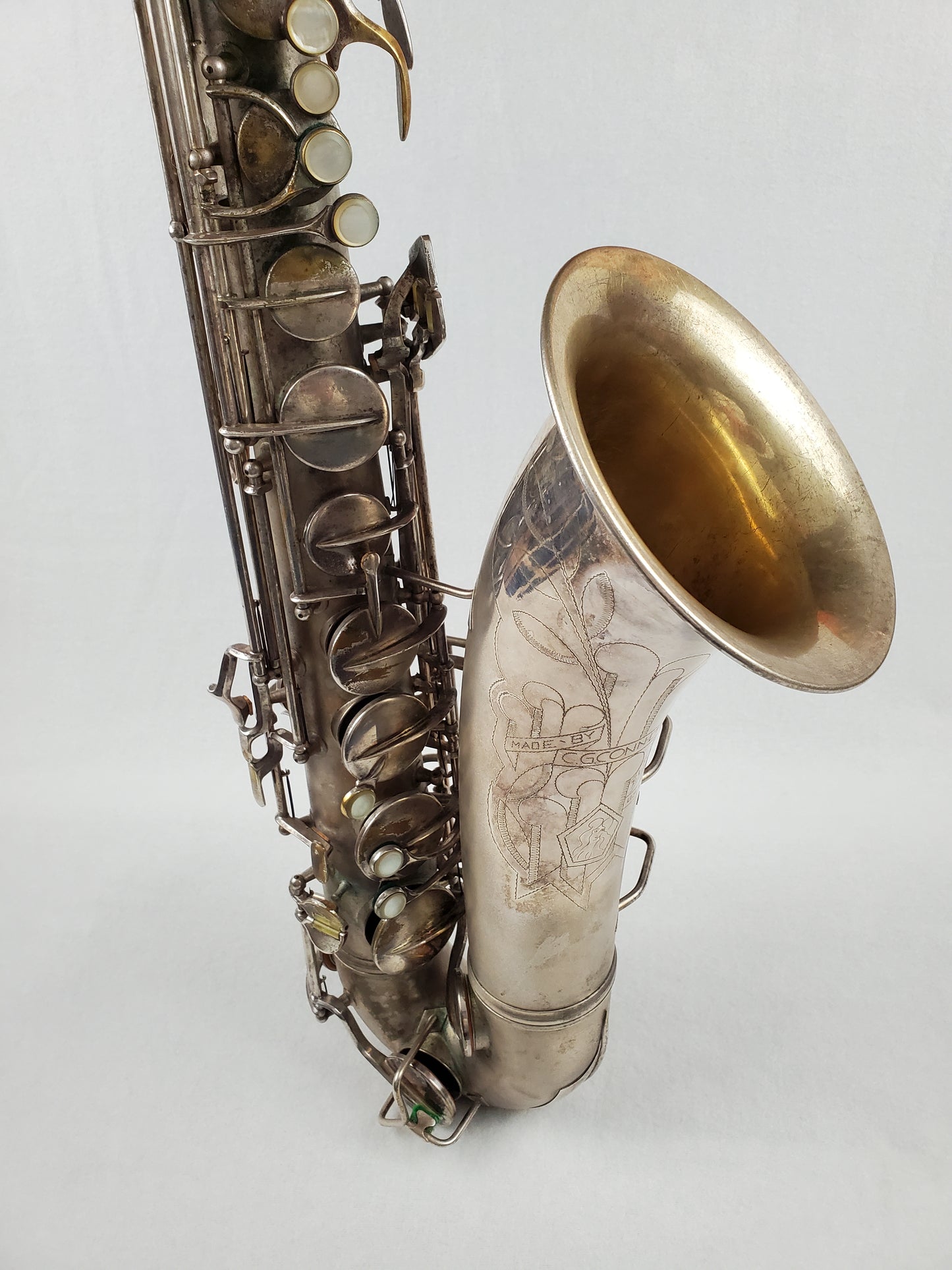 Conn 10M Tenor Saxophone 274xxx - Silver Plated w Gold Wash Bell