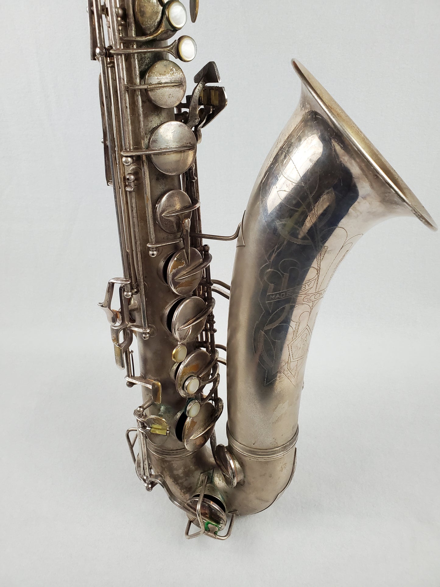 Conn 10M Tenor Saxophone 274xxx - Silver Plated w Gold Wash Bell