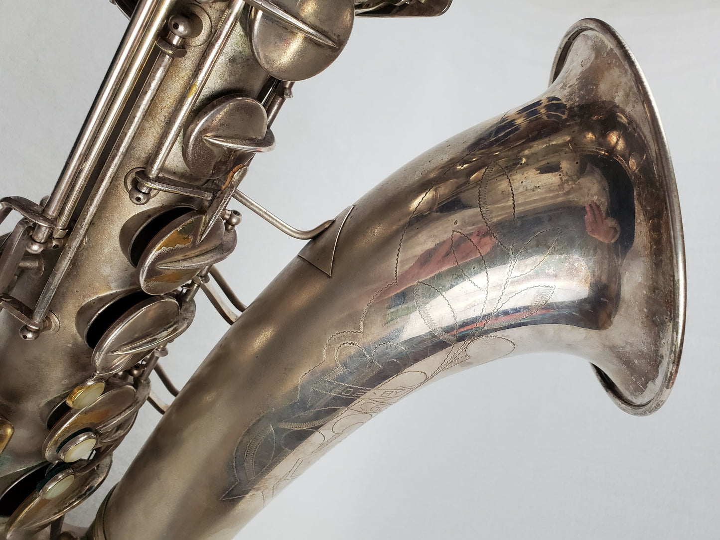 Conn 10M Tenor Saxophone 274xxx - Silver Plated w Gold Wash Bell