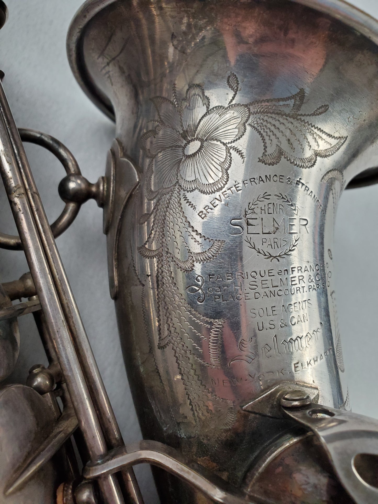 Selmer Balanced Action BA Alto Saxophone 22xxx - Satin Silver Plated w Gold Wash Bell
